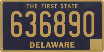 DE license plate 636890