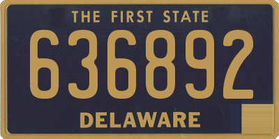 DE license plate 636892