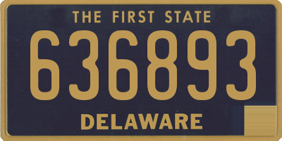 DE license plate 636893