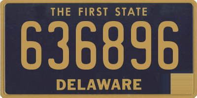 DE license plate 636896