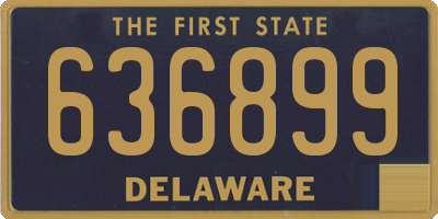 DE license plate 636899