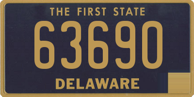 DE license plate 63690