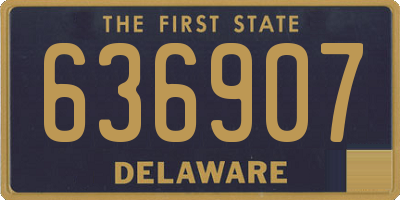 DE license plate 636907