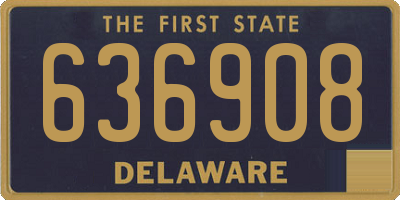 DE license plate 636908