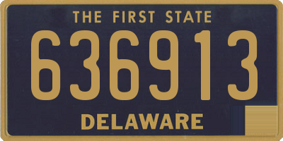 DE license plate 636913
