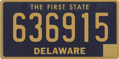 DE license plate 636915