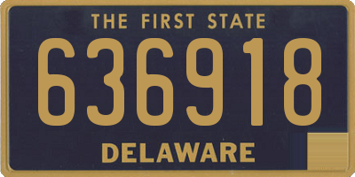 DE license plate 636918