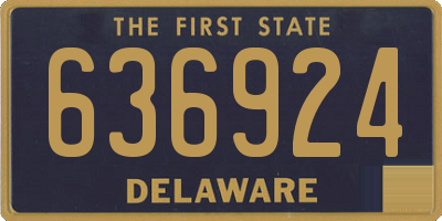 DE license plate 636924