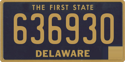 DE license plate 636930