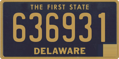 DE license plate 636931