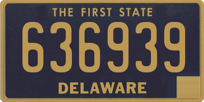 DE license plate 636939