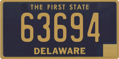 DE license plate 63694