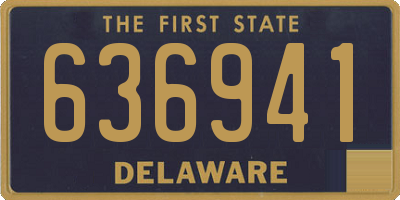 DE license plate 636941