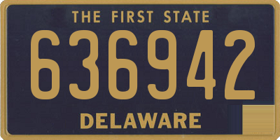 DE license plate 636942