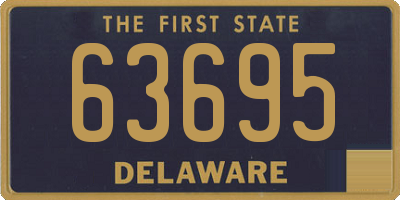 DE license plate 63695