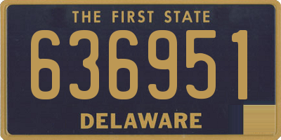 DE license plate 636951