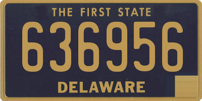 DE license plate 636956