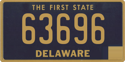 DE license plate 63696