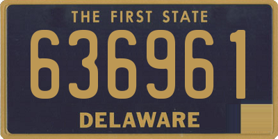 DE license plate 636961