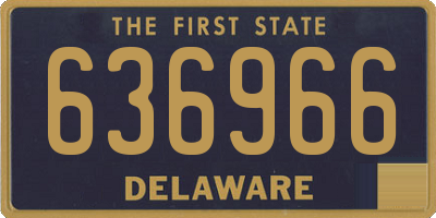 DE license plate 636966