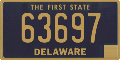 DE license plate 63697