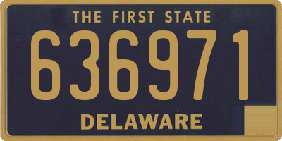 DE license plate 636971