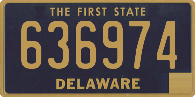 DE license plate 636974