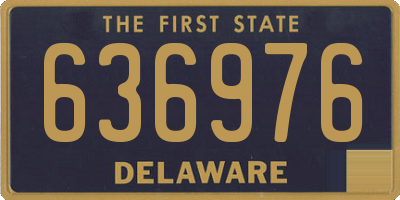 DE license plate 636976