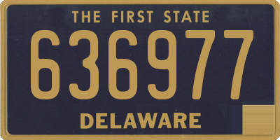 DE license plate 636977