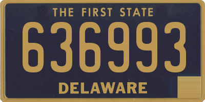 DE license plate 636993