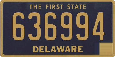 DE license plate 636994