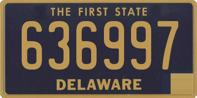 DE license plate 636997