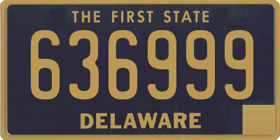 DE license plate 636999