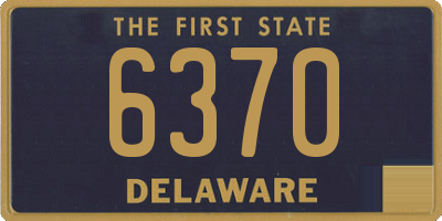 DE license plate 6370
