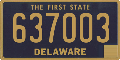 DE license plate 637003