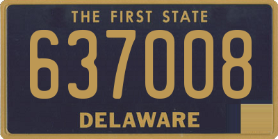 DE license plate 637008