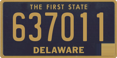 DE license plate 637011