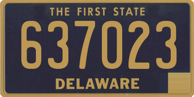 DE license plate 637023