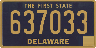 DE license plate 637033
