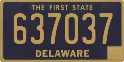 DE license plate 637037