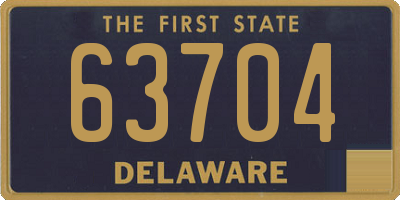 DE license plate 63704