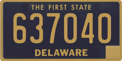 DE license plate 637040