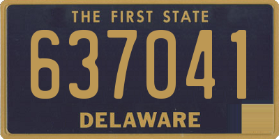 DE license plate 637041