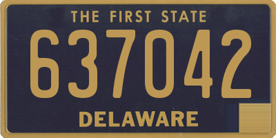 DE license plate 637042