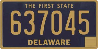 DE license plate 637045