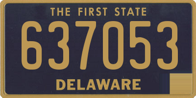 DE license plate 637053
