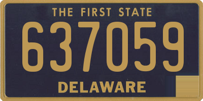 DE license plate 637059