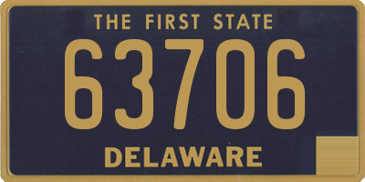 DE license plate 63706