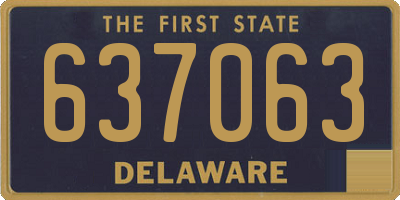DE license plate 637063