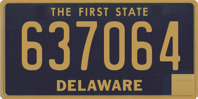 DE license plate 637064